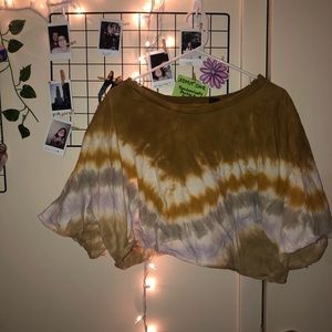 Cropped tie dye T-shirt